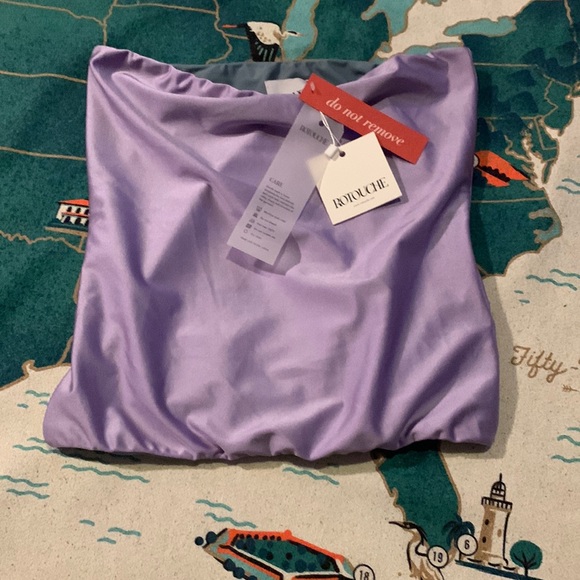 Rotouche Carrie Designer Purple & Grey Reversible Tube Top in Cosmic - Picture 5 of 9